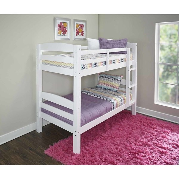 Powell Levi White Wood Bunk Bed