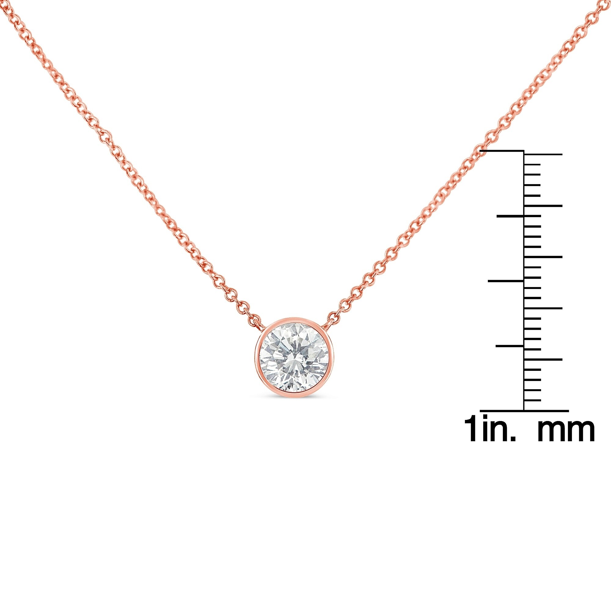 Diamond Women's 10k White Gold Fn Solitaire Pendant Necklace Details about Round 1.00 Ct.t.w Diamond Women's 10k White Gold Fn Solitaire Pendant Necklace Details about Round 1.00 Ct.t.w