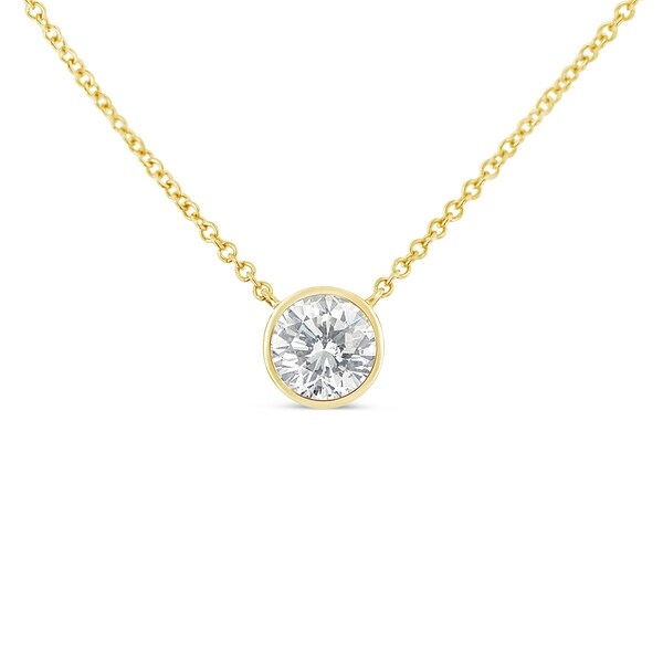 white diamond pendant necklace