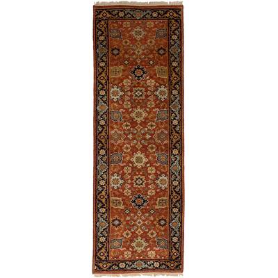 eCarpetGallery Hand-Knotted Serapi Heritage Orange Wool Rug (2'6 x 8'2)