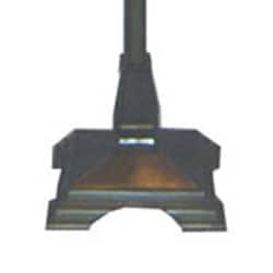Tiffany-style Hex Mission Floor Lamp