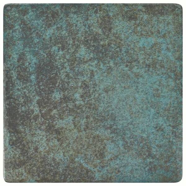 Shop Somertile 6x6 Inch Oceano Green River Porcelain Floor And