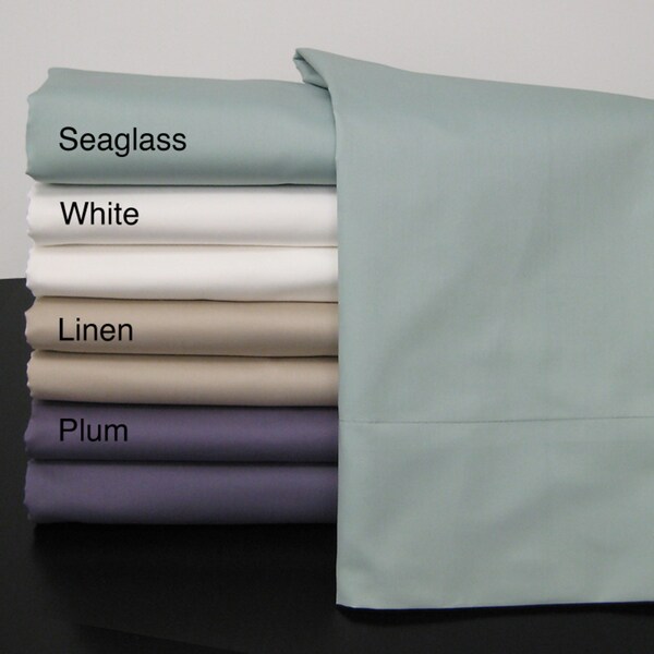 Shop Egyptian Cotton Sateen 600 Thread Count Sheet Set Free Shipping