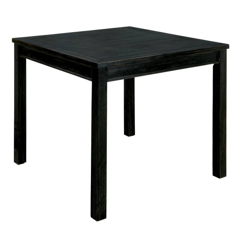 Pave Transitional Black Wood 5-Piece Counter Height Dining Set by Furniture of America