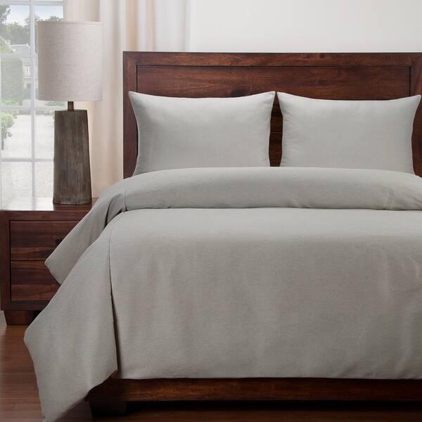 Revolution Plus Everlast Greige Stain Resistant Duvet Set Bed Bath & Beyond 18588371