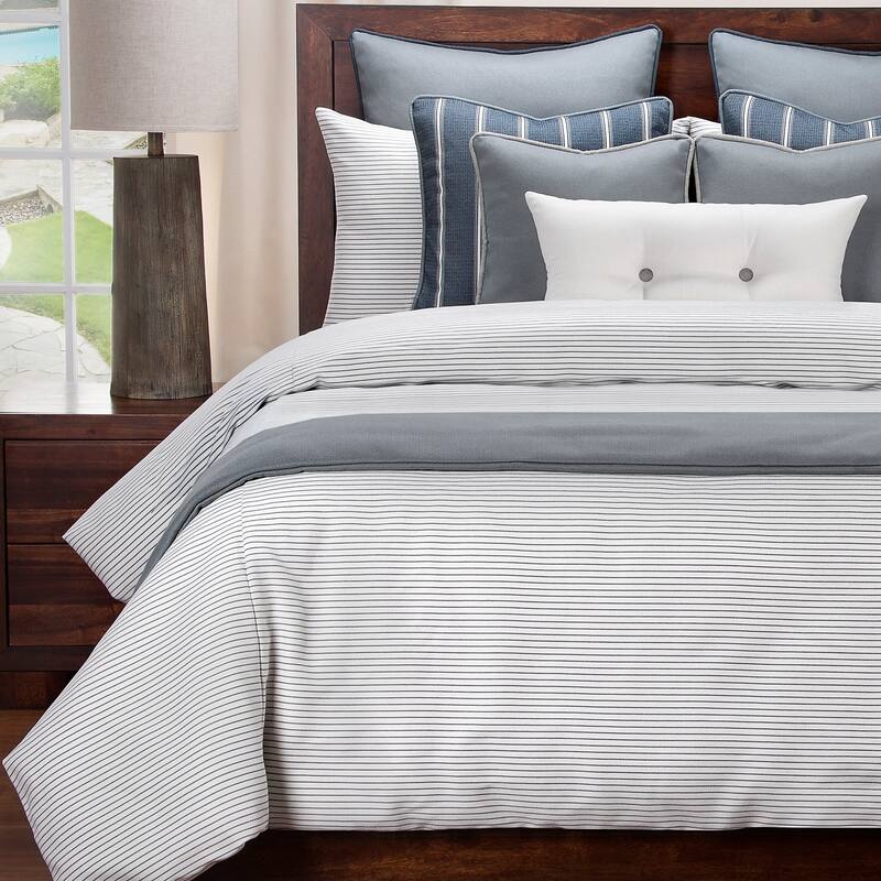 Revolution Plus Everlast Stripe Fog Stain Resistant Duvet Set