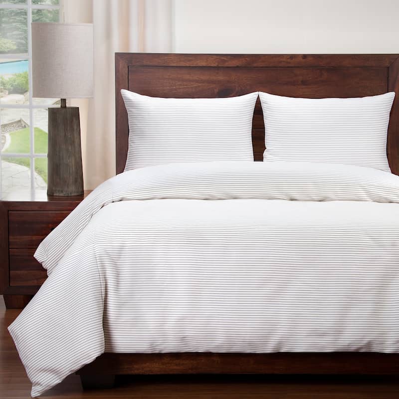 Revolution Plus Everlast Stripe Fog Stain Resistant Duvet Set