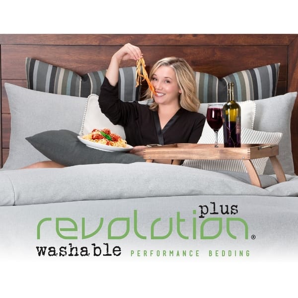 Revolution Plus Everlast Stripe Fog Stain Resistant Duvet Set Bed Bath & Beyond 18588375