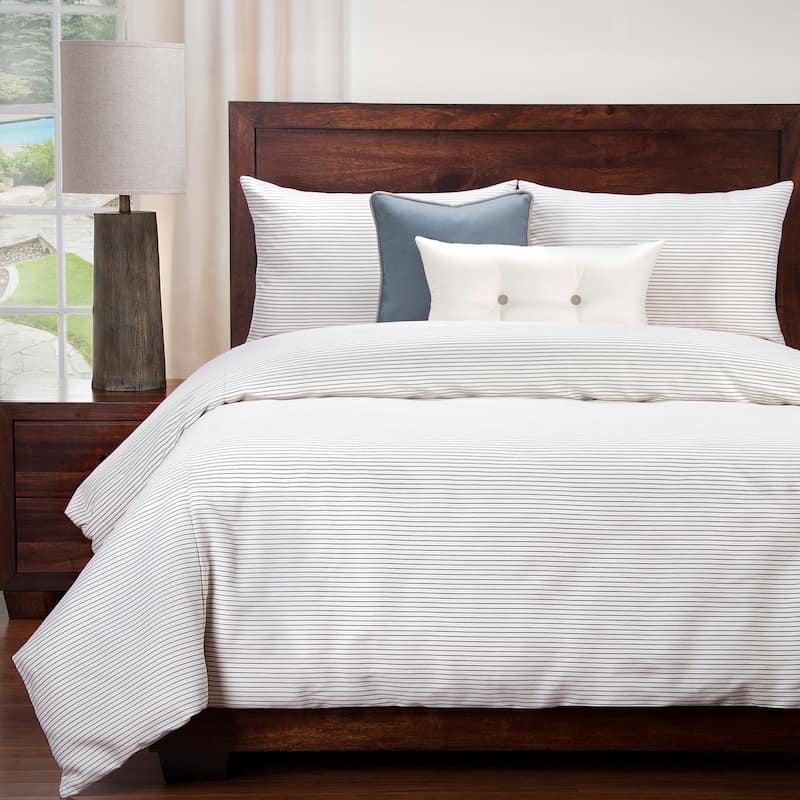 Revolution Plus Everlast Stripe Fog Stain Resistant Duvet Set