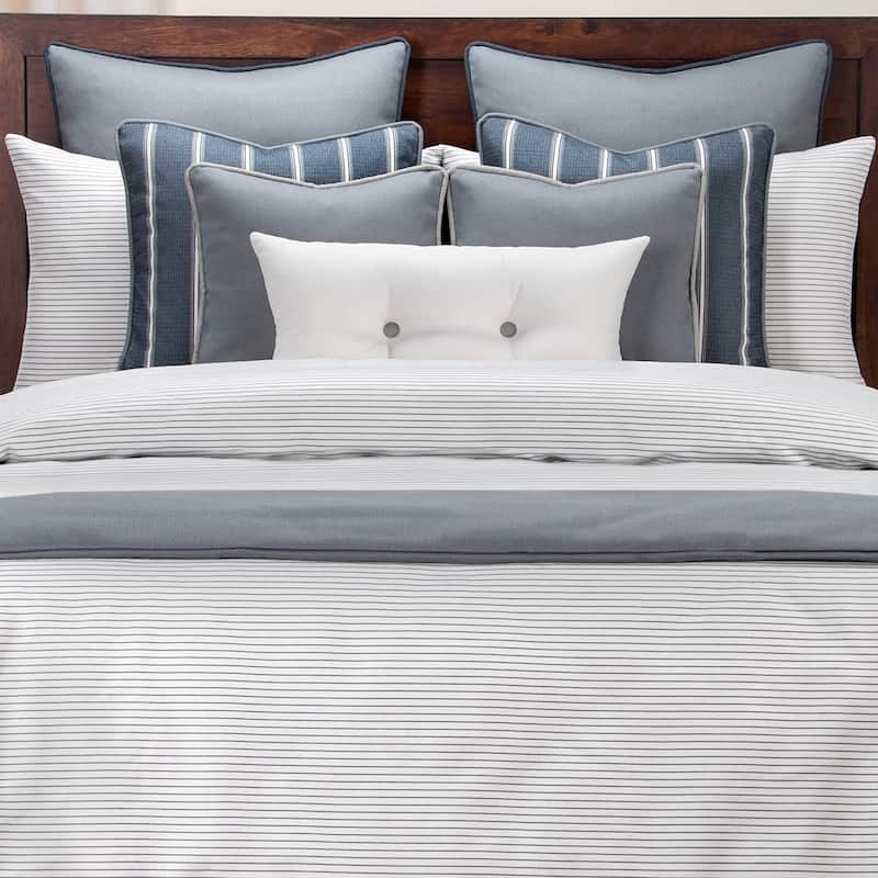Revolution Plus Everlast Stripe Fog Stain Resistant Duvet Set