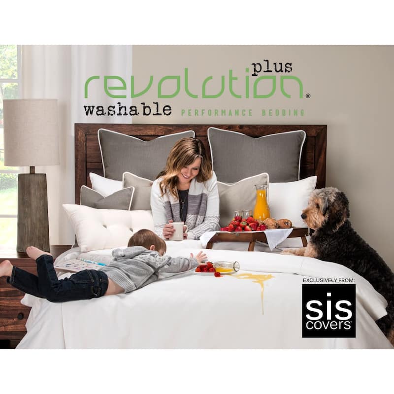 Revolution Plus Everlast Stripe Fog Stain Resistant Duvet Set