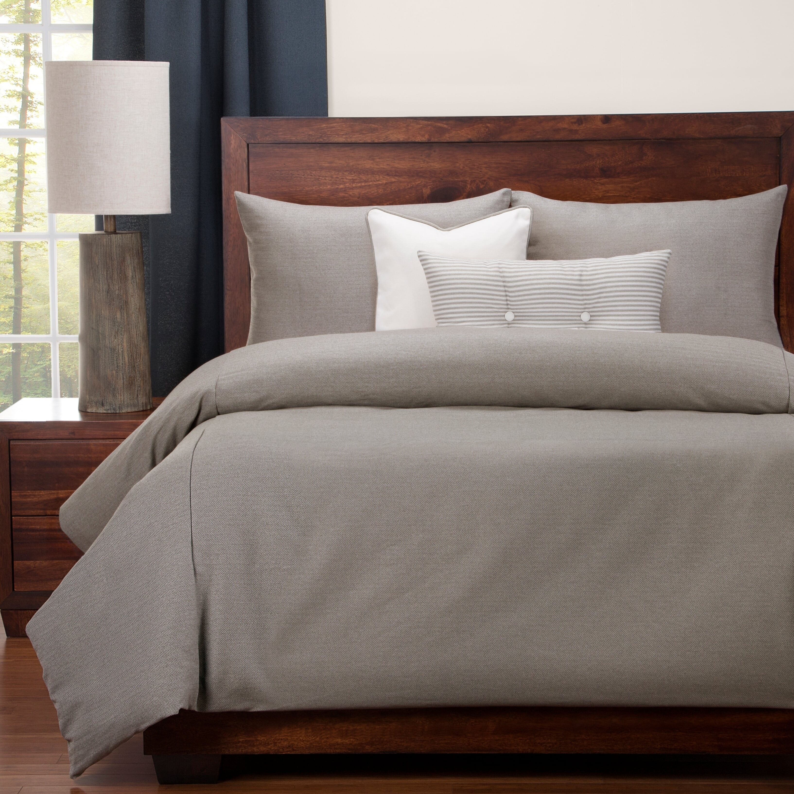 Siscovers Everlast Herringbone Stain Resistant Duvet Set