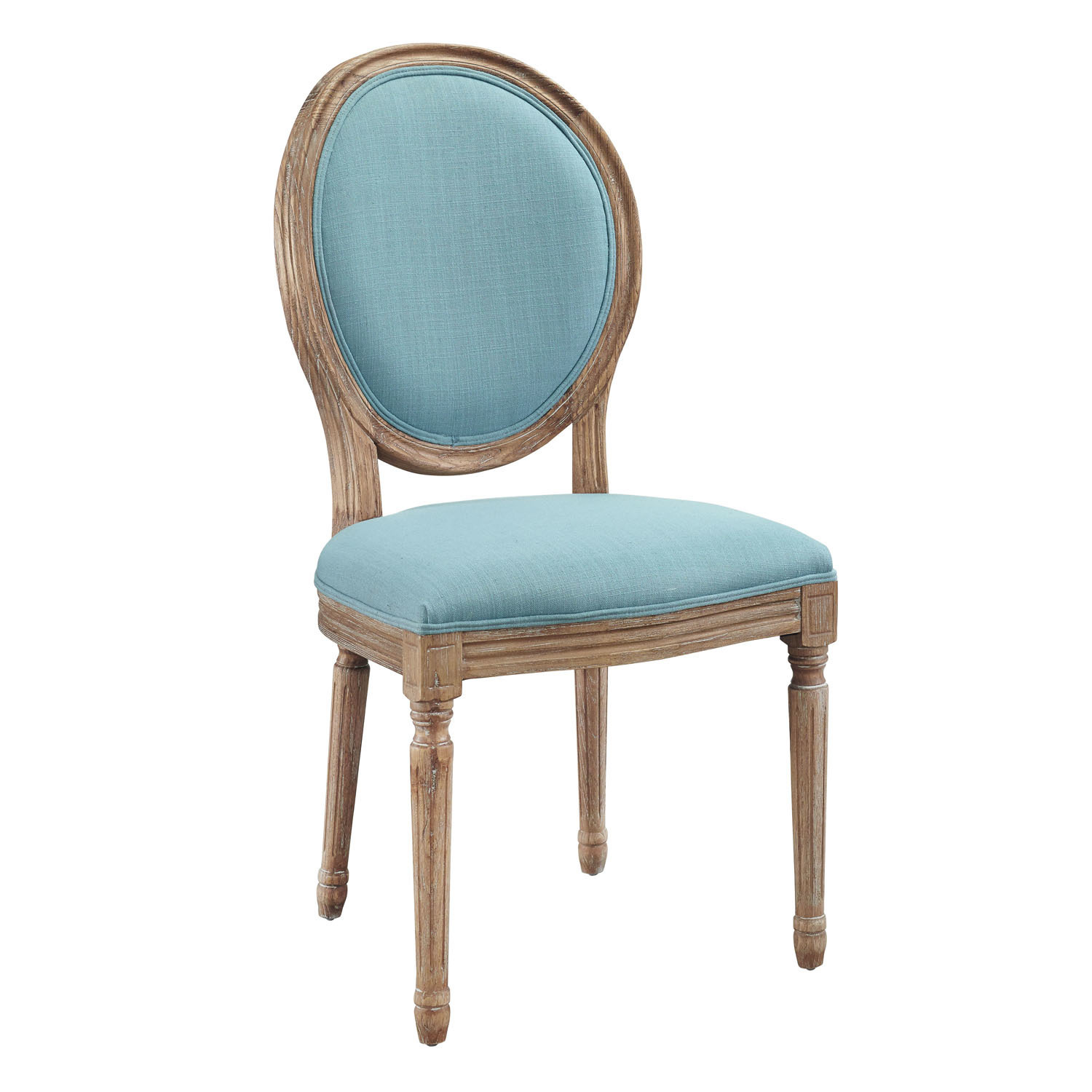 blue round back dining chairs