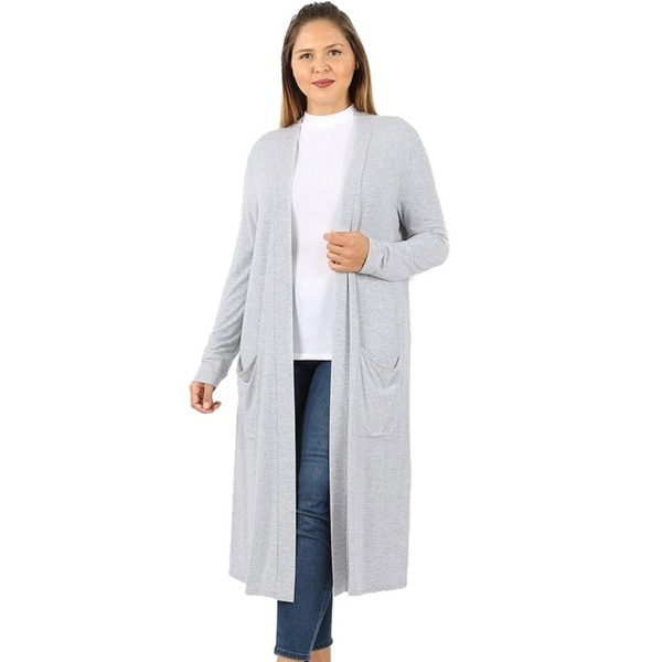 knee length cardigan sweaters
