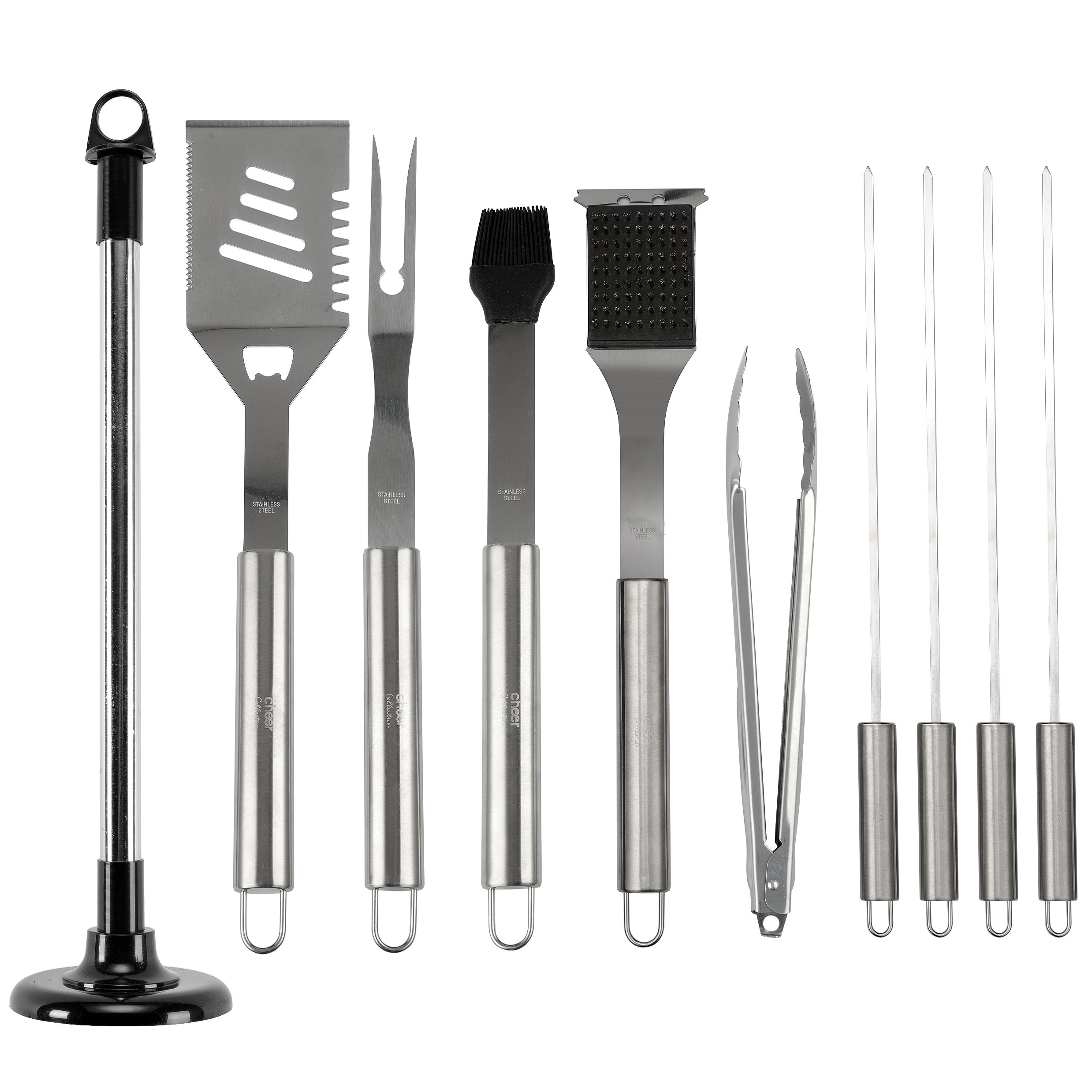 Yukon Glory 4-Pc Stainless Steel Magnetic Grill Utensils Set Essential  Grilling Tools