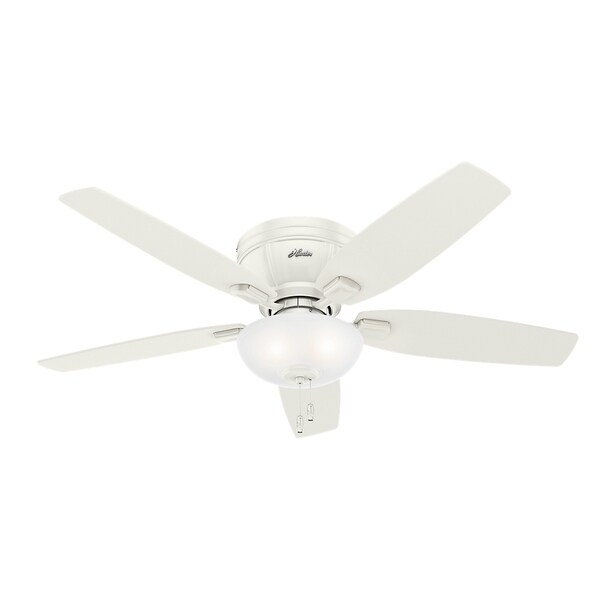 Shop Hunter Fan 52 Kenbridge Fr White W 5 White Drifted Oak Rev Blds On Sale Free