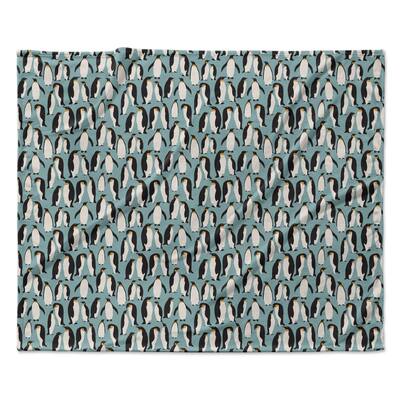 KESS InHouse Mayacoa Studio "Penguin Colony" Fleece Blanket - Multi-color - 60" x 50"