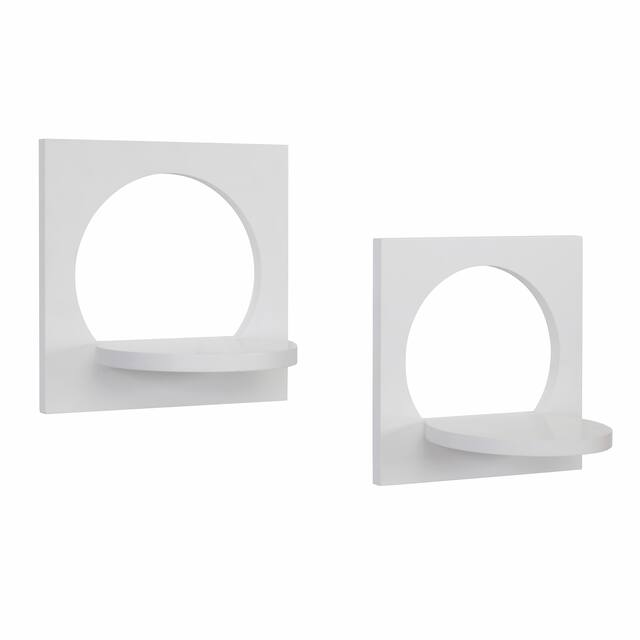 Danya B. Set of 2 Silhouette Shelves-White