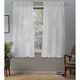 preview thumbnail 20 of 21, ATI Home Belgian Jacquard Sheer Double Pinch Pleat Top Curtain Panel Pair 50x63 - Winter White