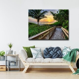 Ready2HangArt 'Golden Ascent' Coastal Canvas Wall Art