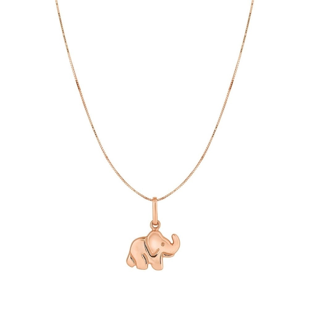 tiffany gold elephant necklace