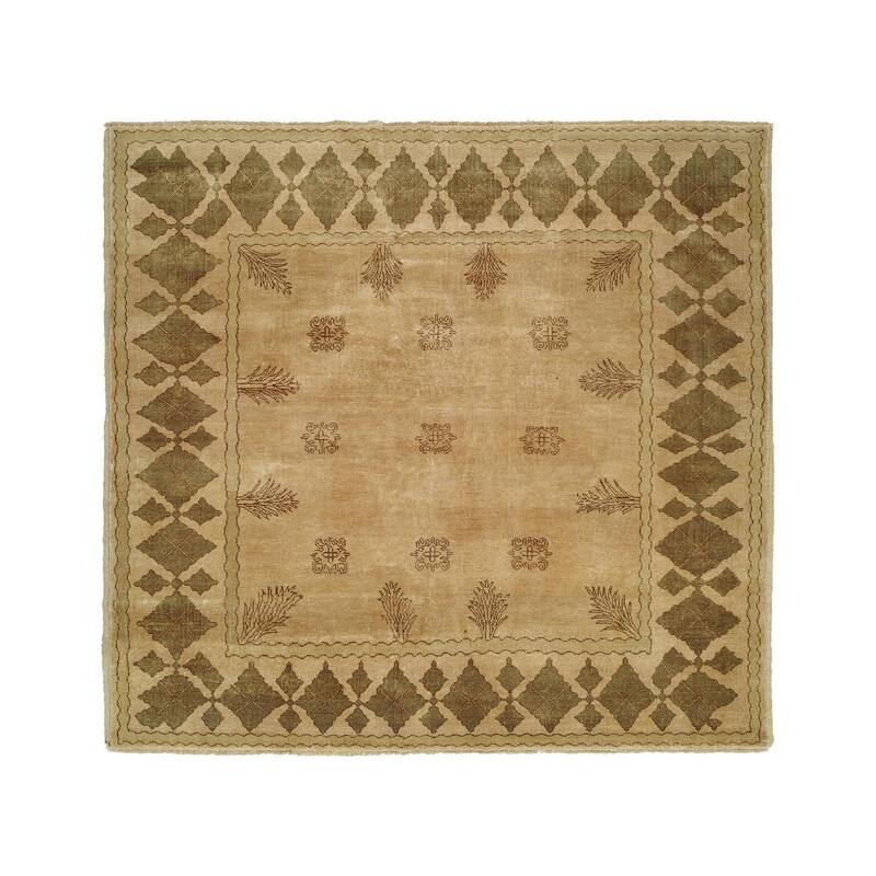 Carol Bolton Taos Lichen Wool Hand-knotted Area Rug