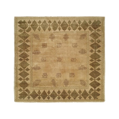 Carol Bolton Taos Lichen Wool Hand-knotted Area Rug