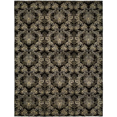 Gramercy Midnight Black Wool Handmade Area Rug