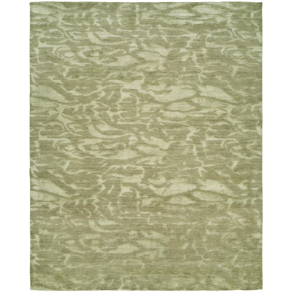Gramercy Moonstone Ivory Wool/Viscose Handmade Area Rug