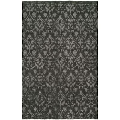 Gramercy Pewter Viscose and Wool Handmade Area Rug