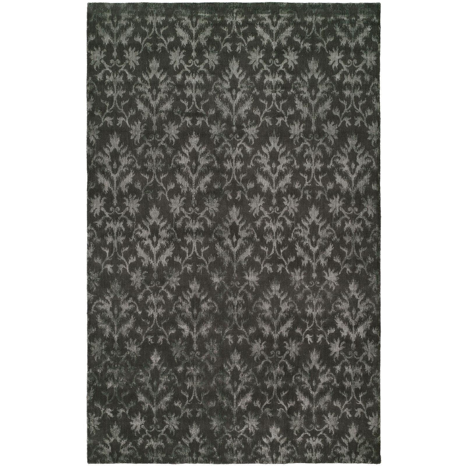 KALATY Gramercy Pewter Viscose and Wool Handmade Area Rug