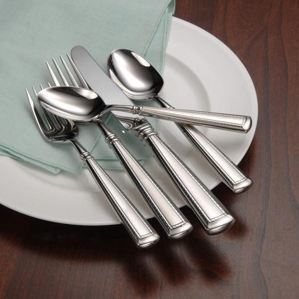 Oneida Couplet Fine Stainless Steel 20-Pc Flatware Set Service for 4. Opens flyout.