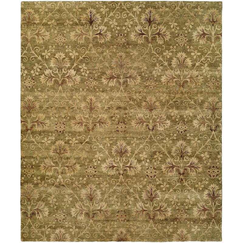Royal Manner Derbshire Multicolored Wool Hand-knotted Area Rug