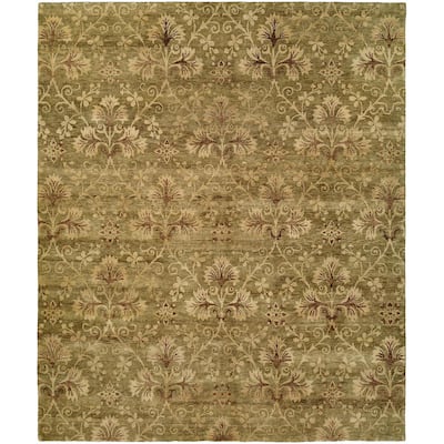 Royal Manner Derbshire Multicolored Wool Hand-knotted Area Rug