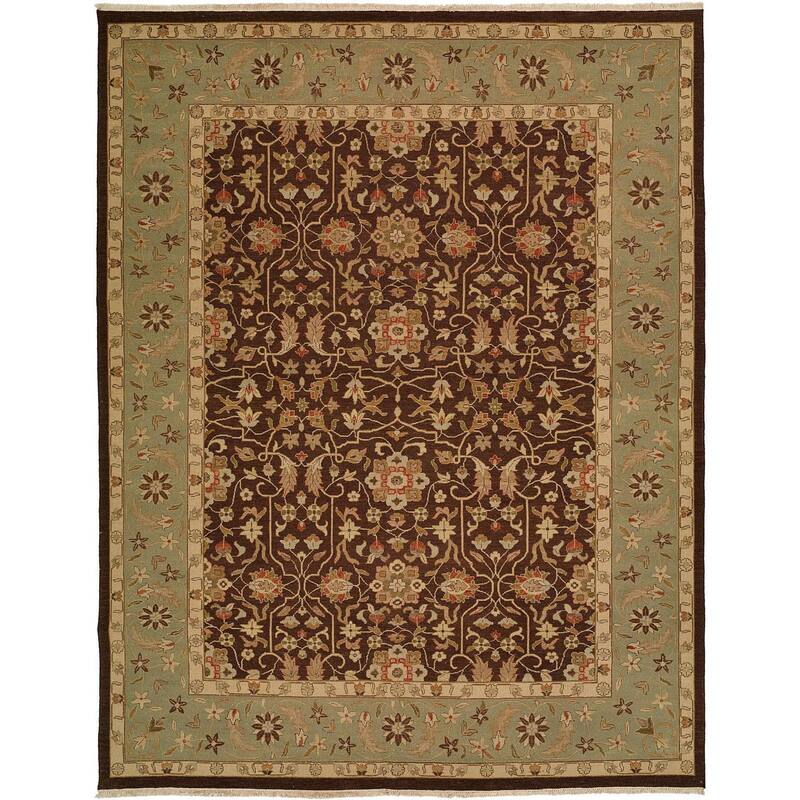 Sierra Ivory/Rust Wool Soumak Area Rug