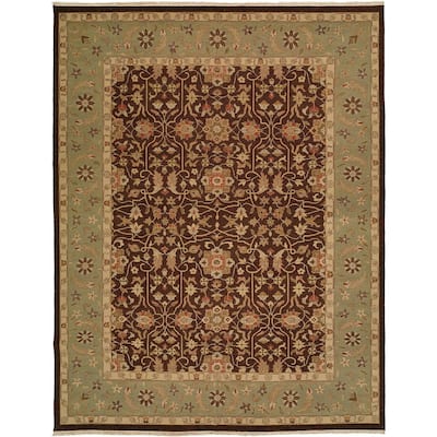 Sierra Ivory/Rust Wool Soumak Area Rug