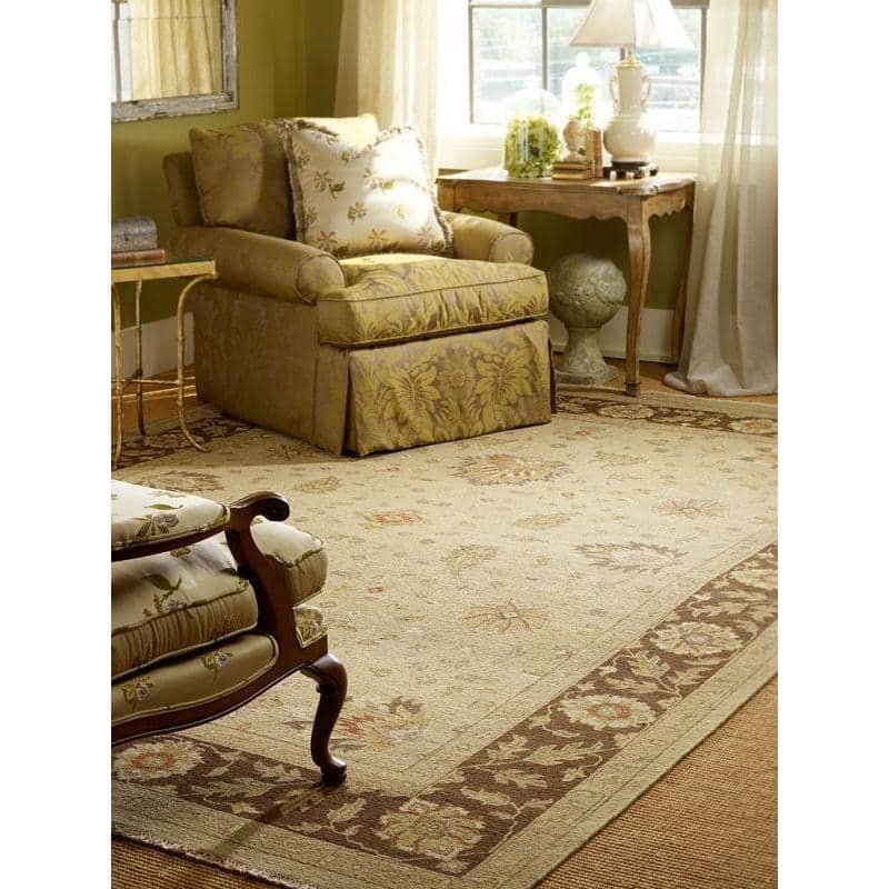 Sierra Melbourne Tan/Brown Wool Soumak Geometric Reversible Area Rug