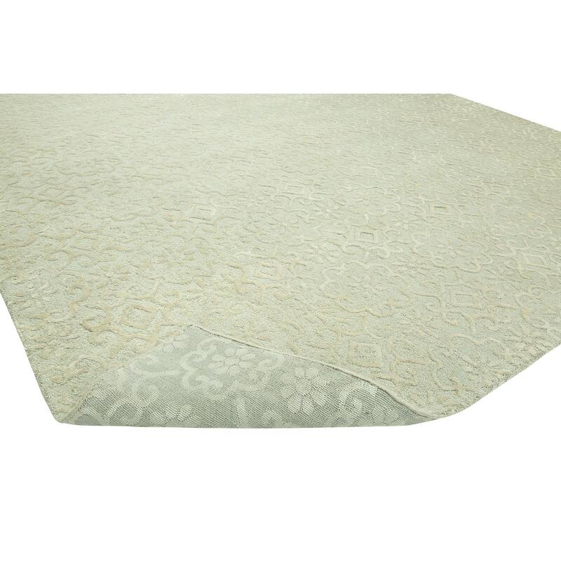 Valencia Contemporary Camel Wool/Viscose Handtufted Area Rug Bed