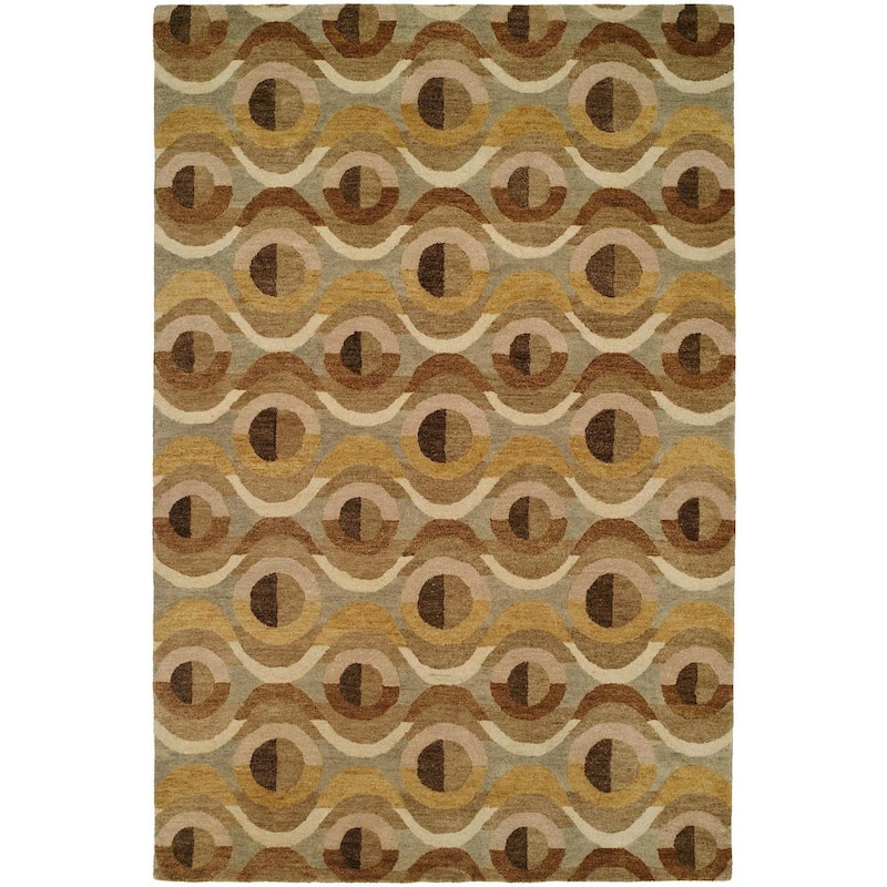 Vista Multi/Ocean Hand-tufted Area Rug