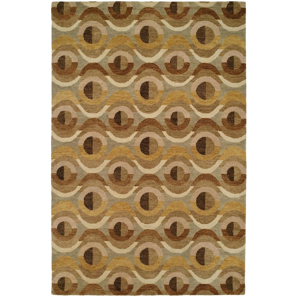 Vista Multi/Ocean Hand-tufted Area Rug
