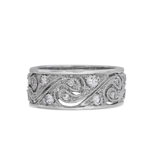 sterling essentials sterling silver swirl clear cubic zirconia ring - Cubic Zirconia Wedding Rings That Look Real sterling essentials sterling silver swirl clear cubic zirconia ring - Cubic Zirconia Wedding Rings That Look Real