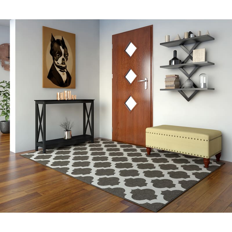 Copper Grove Muscari Vanilla Linen Nailhead Storage Bench