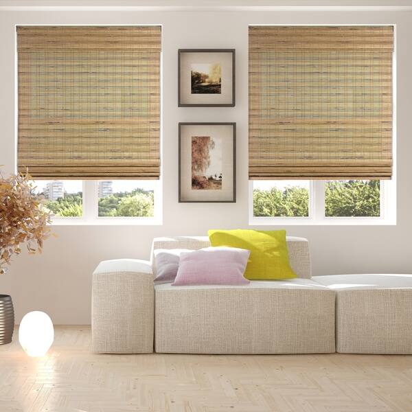 Shop Arlo Blinds Tuscan Cordless Lift Bamboo Roman Shades With 60