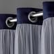 preview thumbnail 37 of 108, ATI Home Catarina Layered Curtain Panel Pair with grommet top