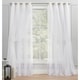 preview thumbnail 55 of 108, ATI Home Catarina Layered Curtain Panel Pair with grommet top