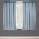 preview thumbnail 58 of 108, ATI Home Catarina Layered Curtain Panel Pair with grommet top 52x63 - Turquoise