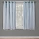 preview thumbnail 65 of 108, ATI Home Catarina Layered Curtain Panel Pair with grommet top 52x63 - Aqua