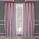 preview thumbnail 29 of 108, ATI Home Catarina Layered Curtain Panel Pair with grommet top