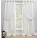 preview thumbnail 53 of 108, ATI Home Catarina Layered Curtain Panel Pair with grommet top 52x108 - Vanilla