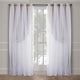 preview thumbnail 42 of 108, ATI Home Catarina Layered Curtain Panel Pair with grommet top